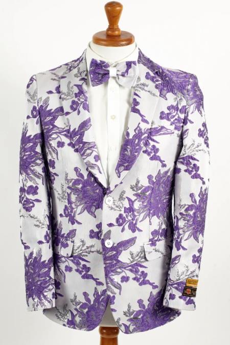 Big and Tall Mens Tuxedos Jacket - Big and Tall Dinner Jacket Bowtie Included - For Big Guys - S or Small