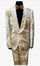 White and Gold Prom 2026 Suits - Gold Tuxedo Jacket