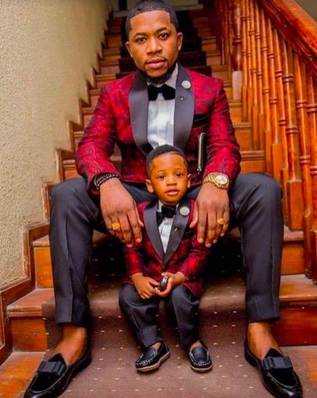 Dad And Son Matching Suits - Red Dad and Son Outfits-New Designer Collection
