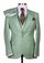 Summer Suit - Sage Green Suit - Double Breasted Vest - Light Green Suit Wool Suit - Ticket Pocket