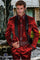 Sateen Fabric Suit - Shiny Tuxedo - Prom 2026 Suit - Groom Tuxedos - Red