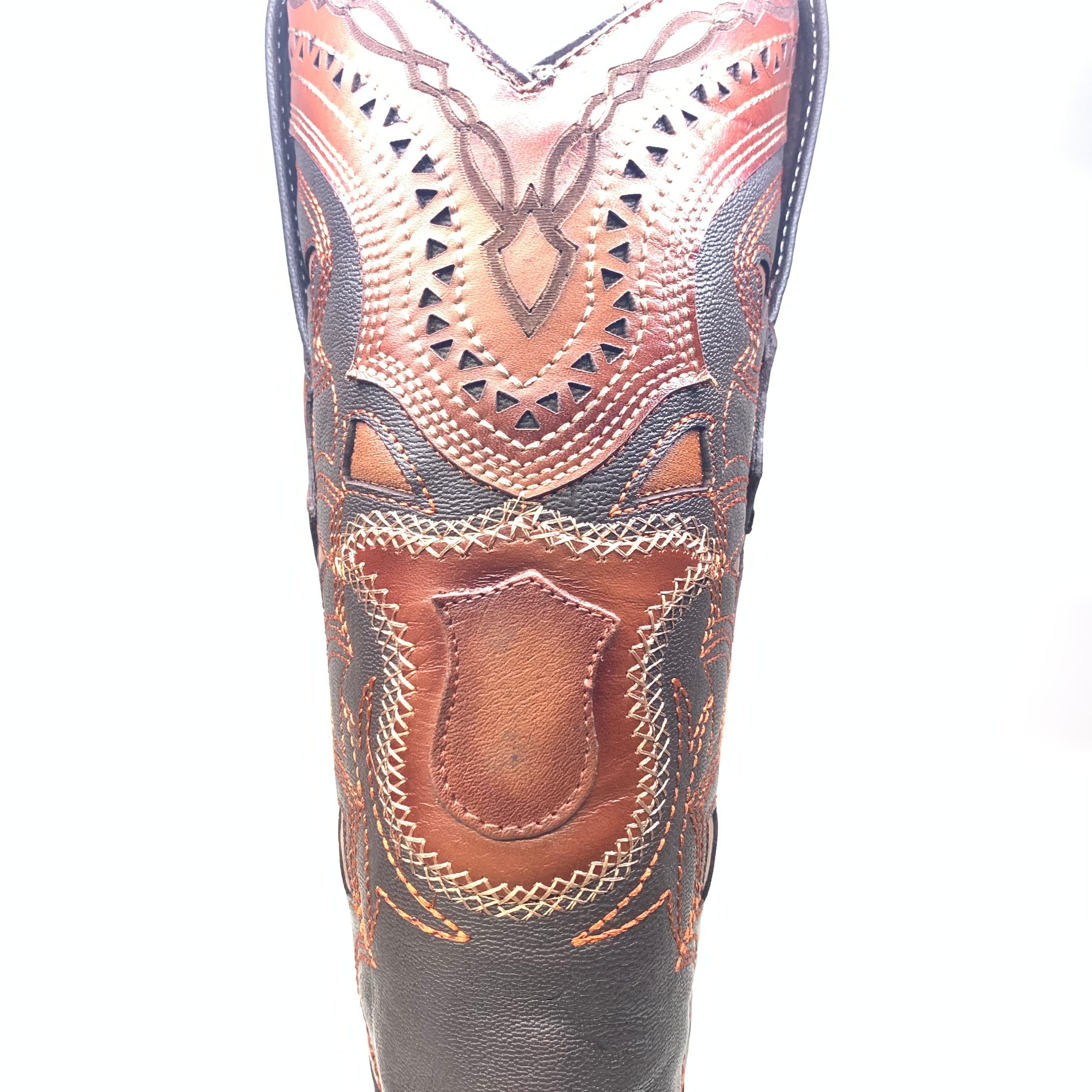 Los Altos Boots Brown Ostrich Quill Cowboy Boots - 7