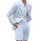 Mens Seersucker Suit With Short in Color Light Blue - Summer Fabric Casual look Mini Pinstripe
