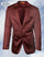 Mens Glossy Rust Formal Suit â€“ Classic Two-Button Design