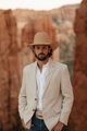Casual Cowboy Blazer for Men – Western Style with Rustic Charm