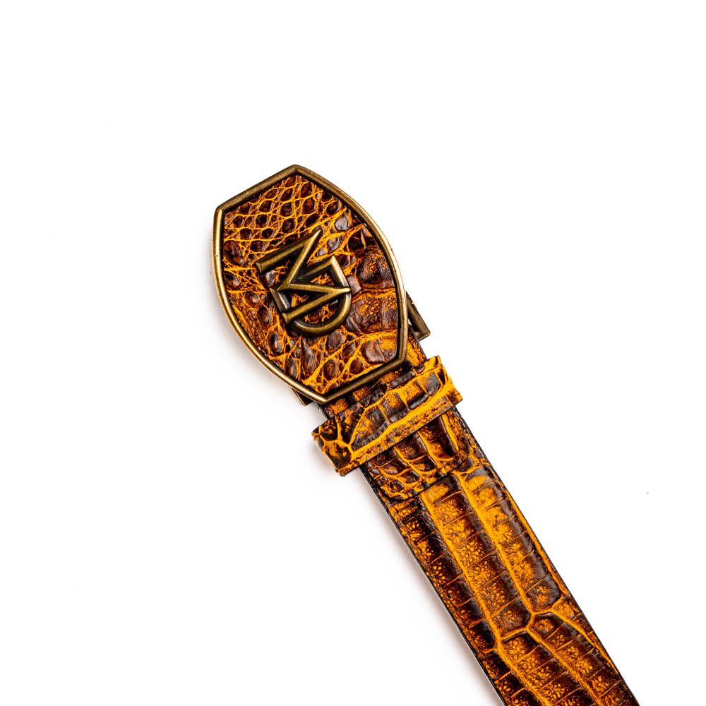 Marco Di Milano Iowa Belt Mustard Brown - 36