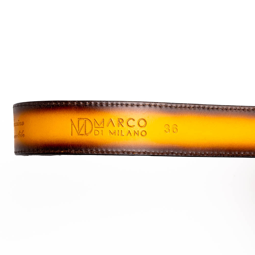Marco Di Milano Iowa Belt Mustard Brown - 36