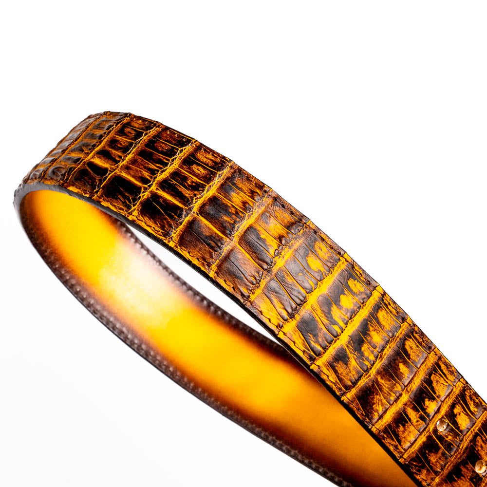 Marco Di Milano Iowa Belt - Mustard Brown Leather Loafers - 36