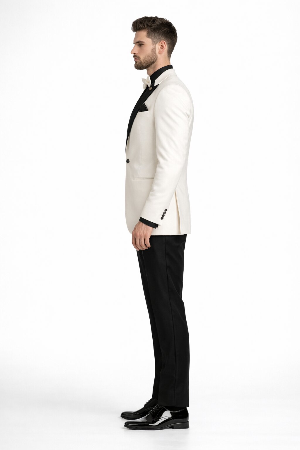 Ivory Formal Suit for Men – Stylish Church and Celebration Outfit - 40