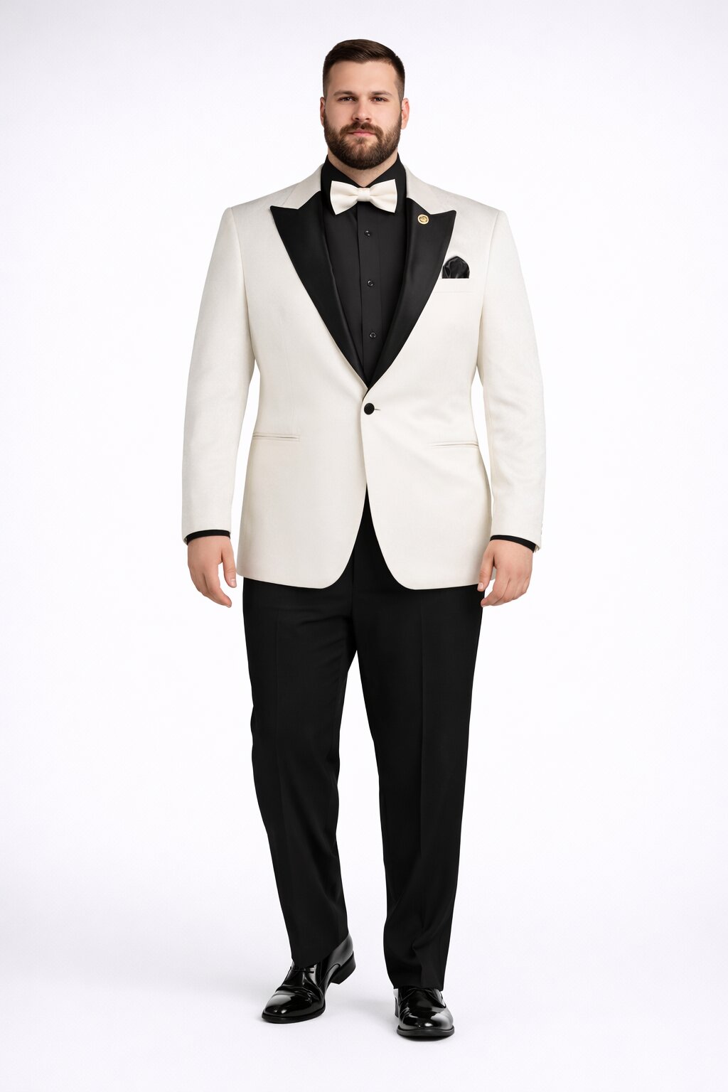 Ivory Formal Suit for Men – Stylish Church and Celebration Outfit - 40