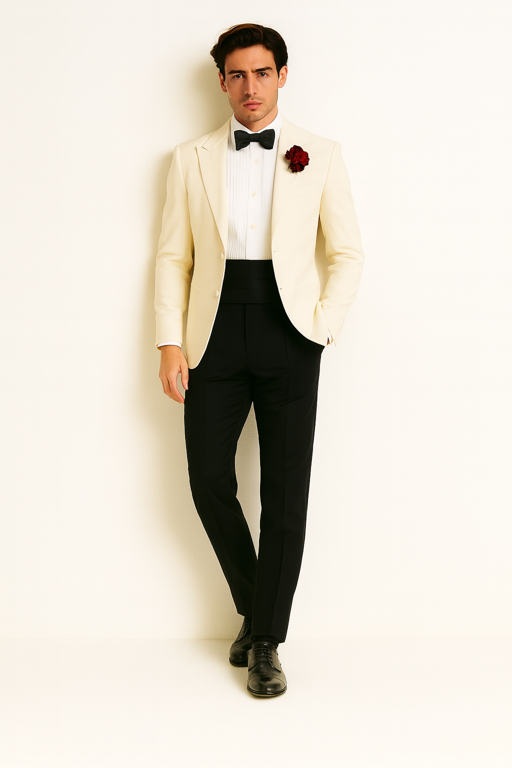 James Bonds Dinner Jackets - Snow Ivory Tuxedo Jacket-New Designer Collection - 34 Short or Extra Small