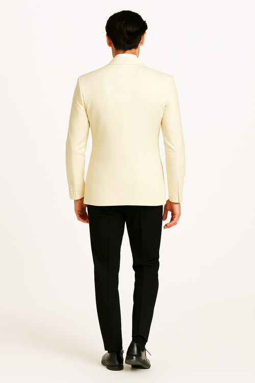 James Bonds Dinner Jackets - Snow Ivory Tuxedo Jacket-New Designer Collection