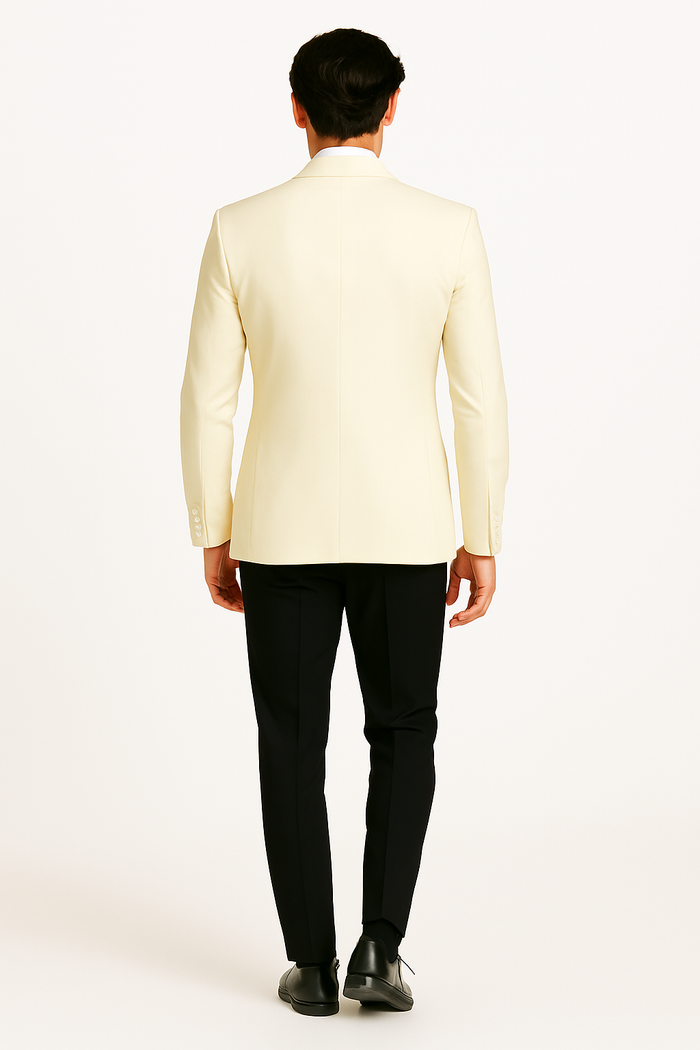 James Bonds Dinner Jackets - Snow Ivory Tuxedo Jacket-New Designer Collection