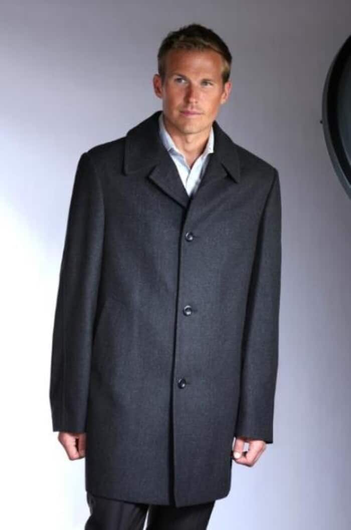 Germain Wool Blend Car Coat Big and Tall Sizes - Mens Topcoat