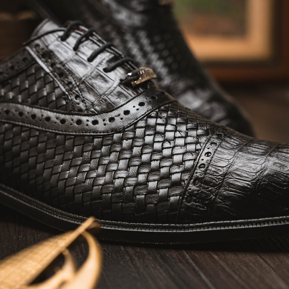 Marco Di Milano John Black: Luxury Leather Oxford Shoes - 9 USA