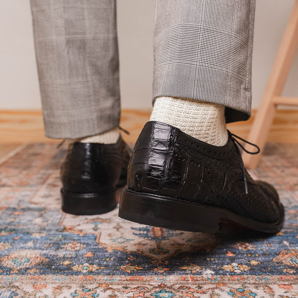 Marco Di Milano John Black: Luxury Leather Oxford Shoes - 9 USA
