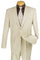 "Beige Classic 2-Button Men's Poplin Suit | CLOSE OUT 44L"