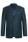 "Teal Blue Green Birdseye Wool Blazer - Men's Slim Fit Two-Button Sport Coat"