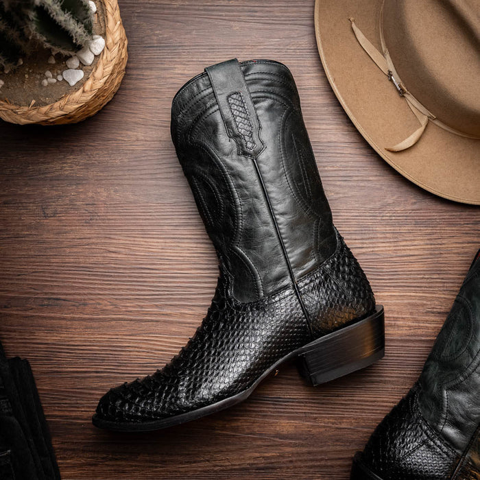 Marco_Di_Milano Kansas Black Luxury Leather Shoe