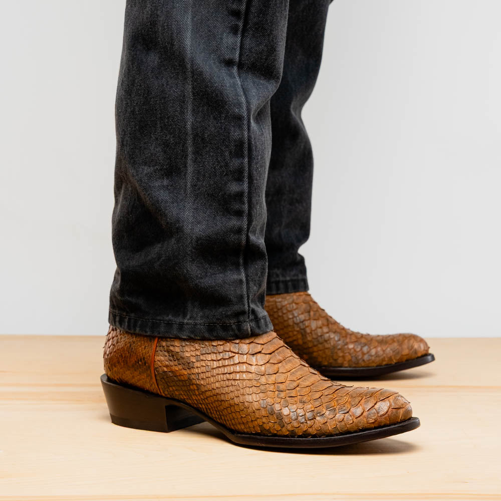 Marco Di Milano Kansas Cognac Round Toe Cowboy Boots - 7
