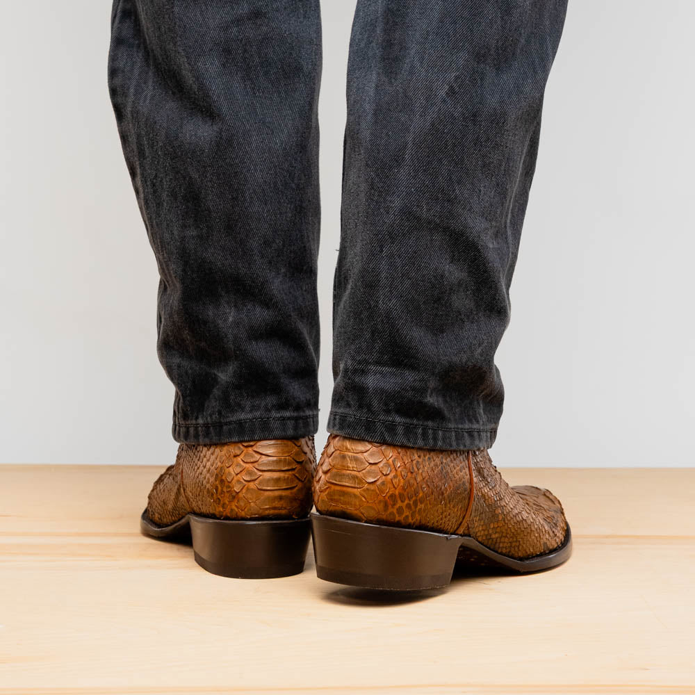 Marco Di Milano Kansas Cognac Round Toe Cowboy Boots - 7