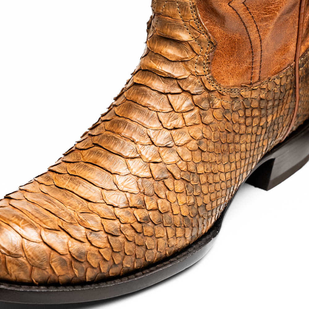 Marco Di Milano Kansas Cognac Round Toe Cowboy Boots - 7