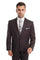 "Modern Fit Men's Business Suit - Two Button Dark Grey"