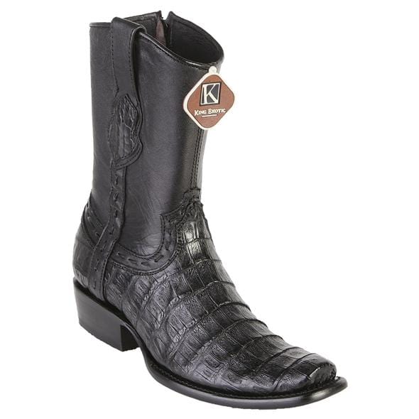 Men's King Exotic Caiman Belly Dubai Style Short Boots 479B82 - 6