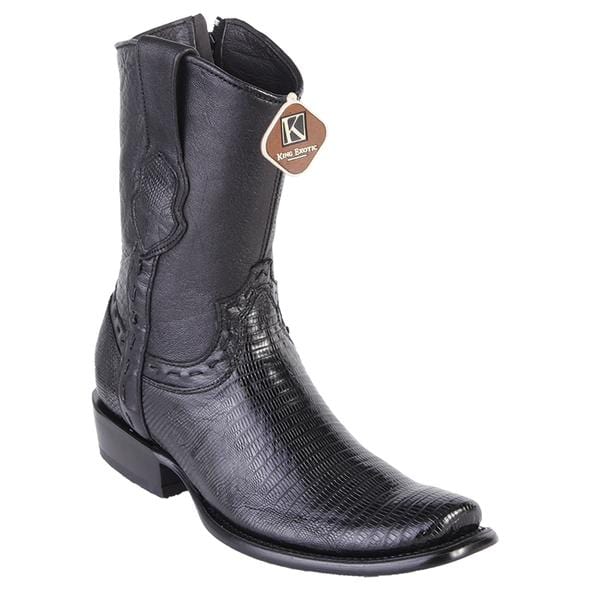 Men's King Exotic Original Lizard Skin Dubai Style Short Boots 479B07 - 6