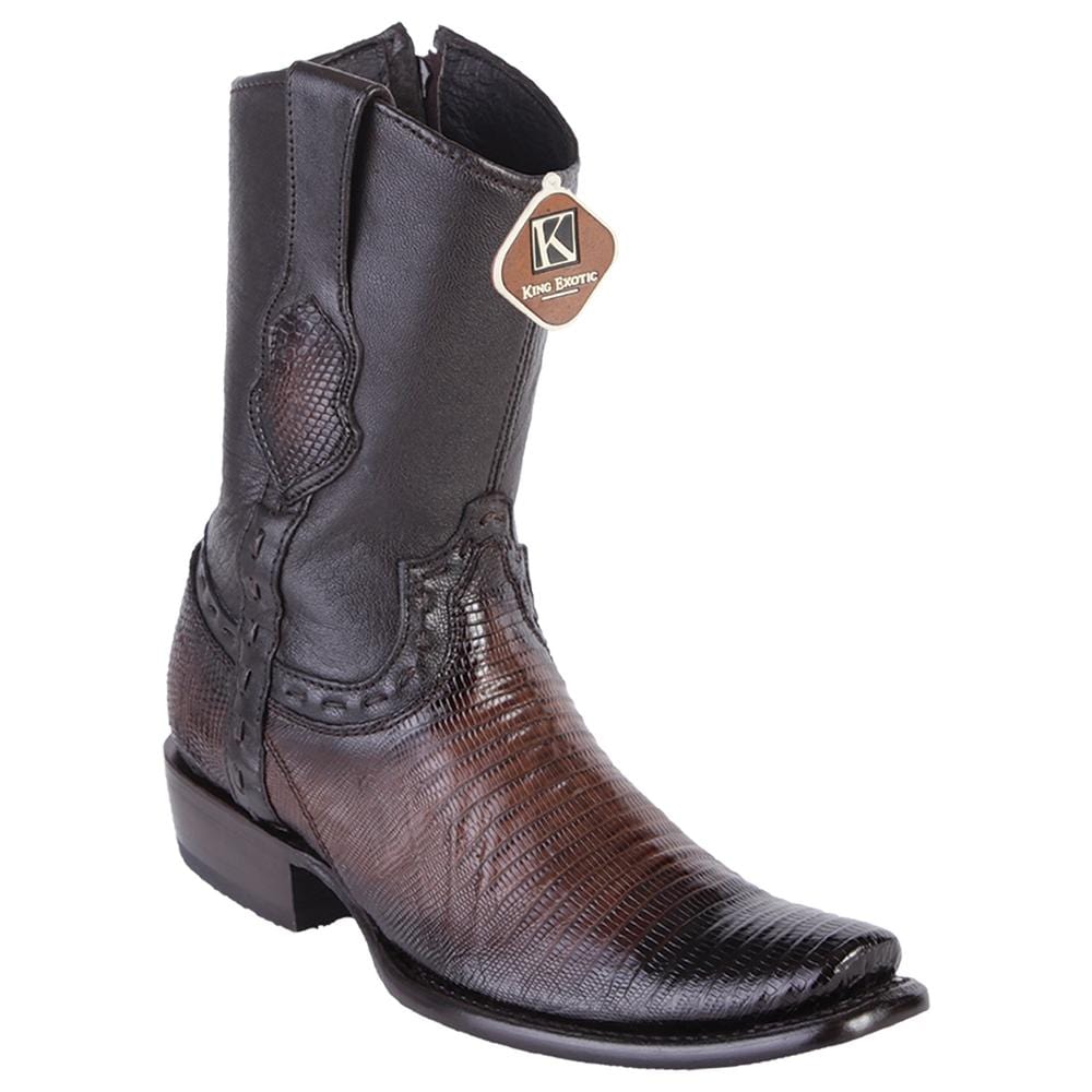 Men's King Exotic Original Lizard Skin Dubai Style Short Boots 479B07 - 6