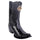 King Exotic Boots 6 Men's King Exotic Original Ostrich Leg Skin Dubai Style Short Boot 479B0505