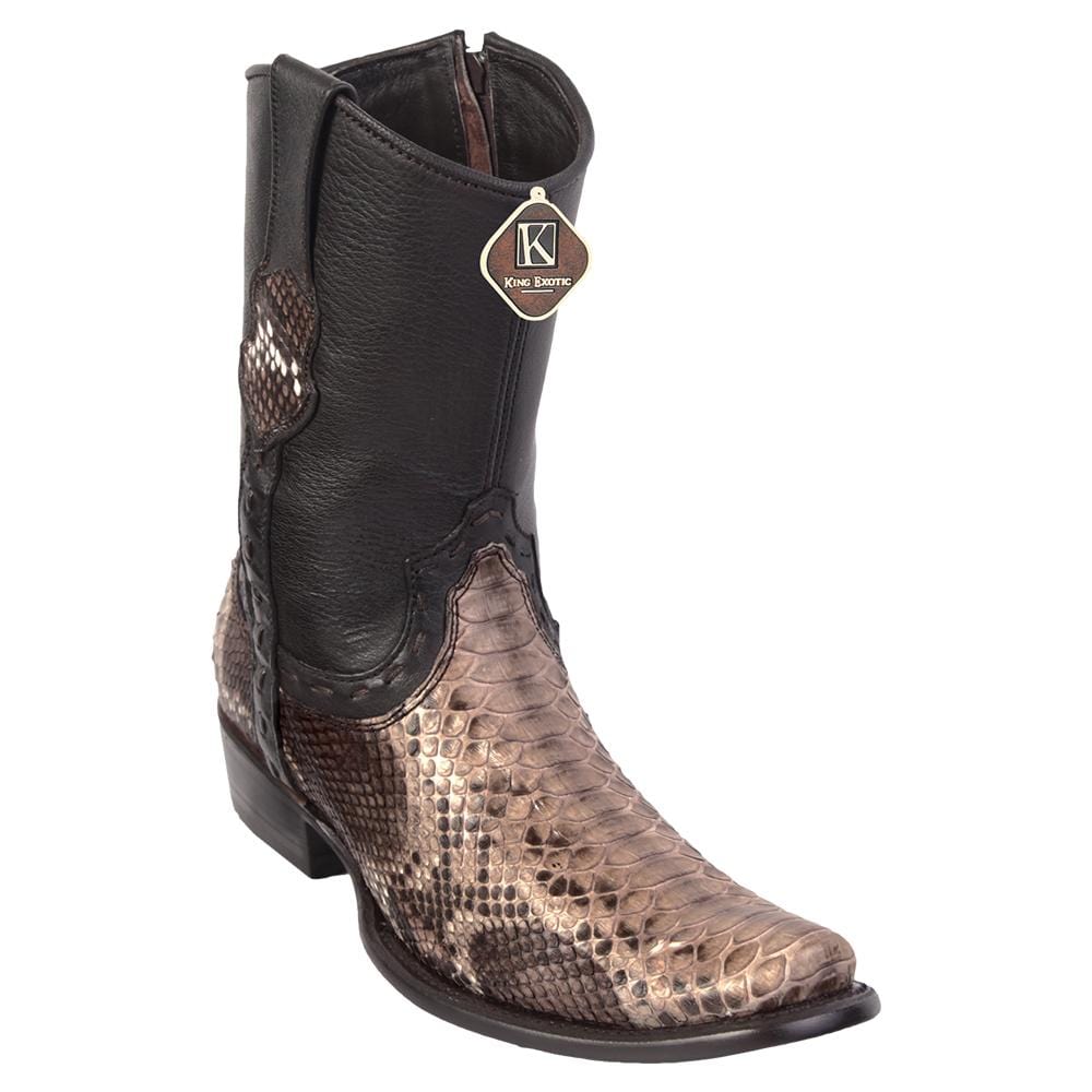 Men's King Exotic Original Python Skin Dubai Style Short Boots 479B57 - 6