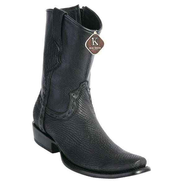 Men's King Exotic Original Shark Skin Dubai Style Short Boots 479B09 - 6