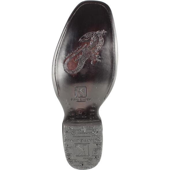 Men's King Exotic Original Lizard Skin Dubai Style Short Boots 479B07 - 6