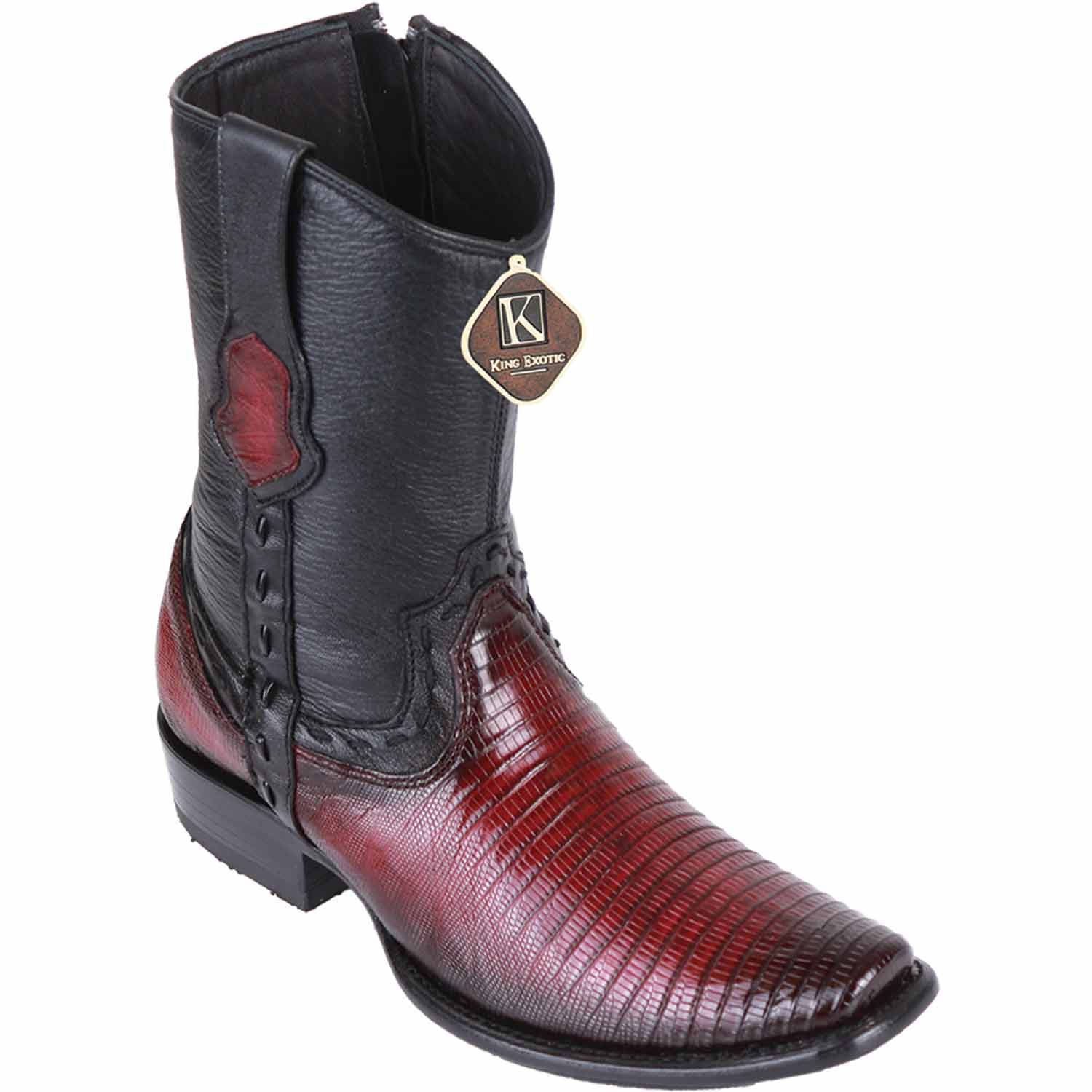 Men's King Exotic Original Lizard Skin Dubai Style Short Boots 479B07 - 6