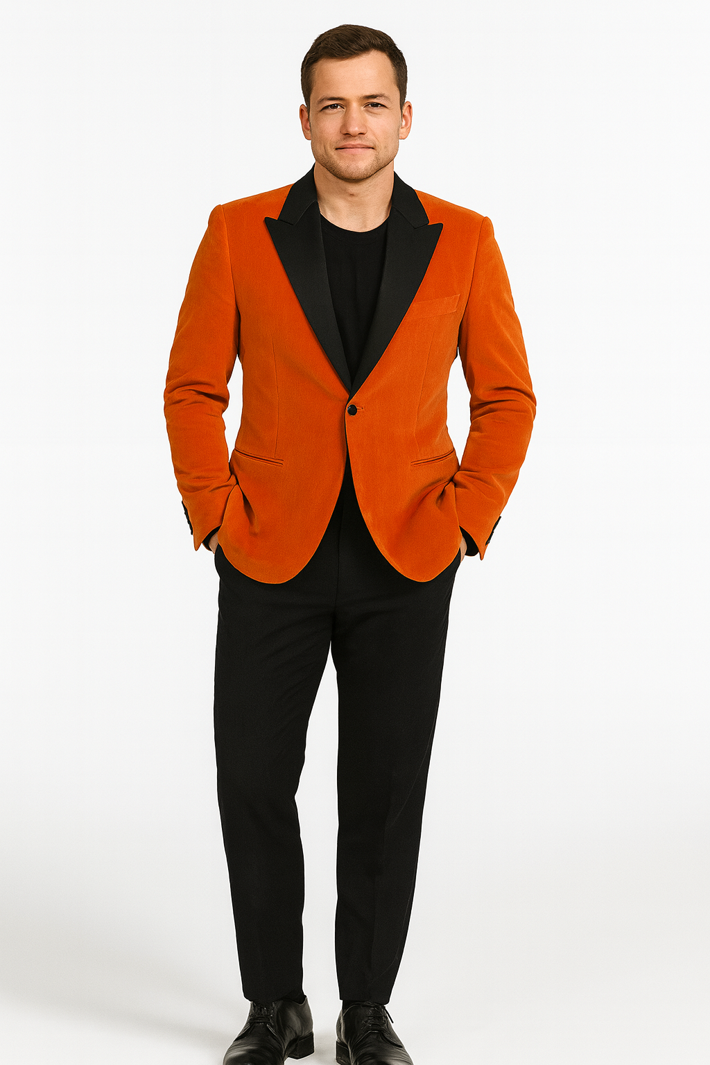KINGSMAN EGGSY'S RIMMED COTTON-VELVET TUXEDO JACKET