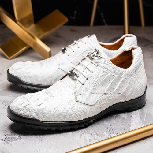 Marco Di Milano Kratos White Leather Loafers