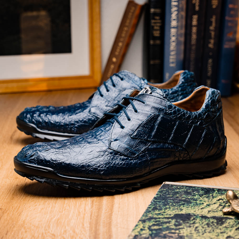 Marco Di Milano Kratos Navy Leather Luxury Shoe - 7 USA