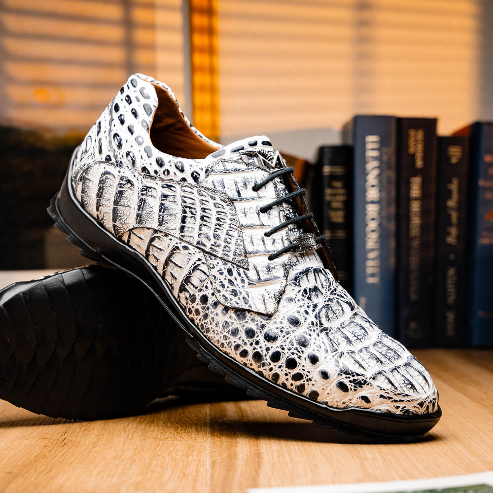 Marco Di Milano Kratos Newspaper Luxury Leather Shoe - 7 USA