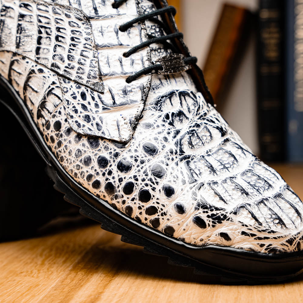 Marco Di Milano Kratos Newspaper Luxury Leather Shoe - 7 USA