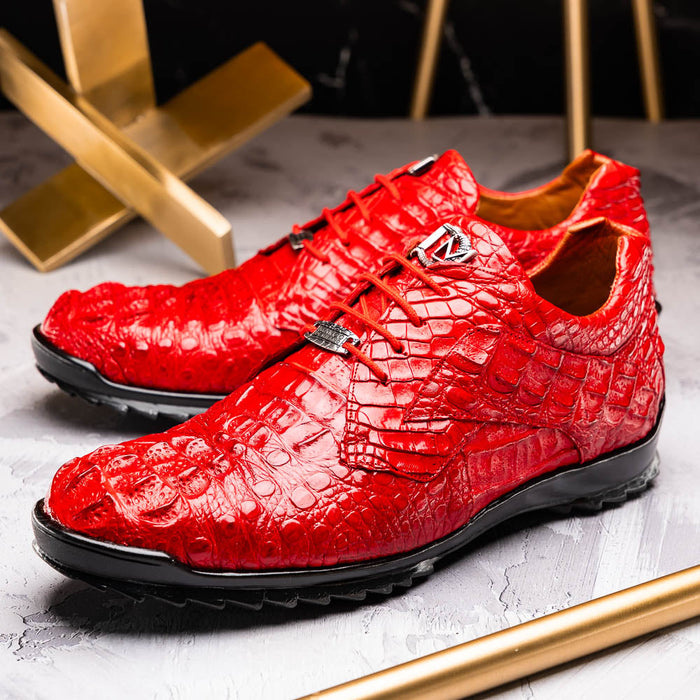Marco_Di_Milano Kratos Red Luxury Leather Loafers