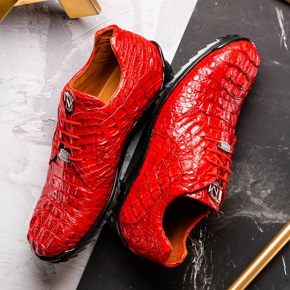 Marco_Di_Milano Kratos Red Luxury Leather Loafers