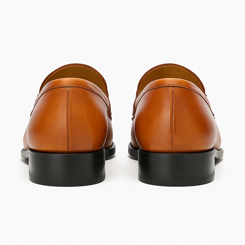Carrucci Men's Burnished Signature Buckle Loafer