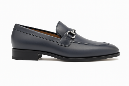 Carrucci Men's Burnished Signature Buckle Loafer