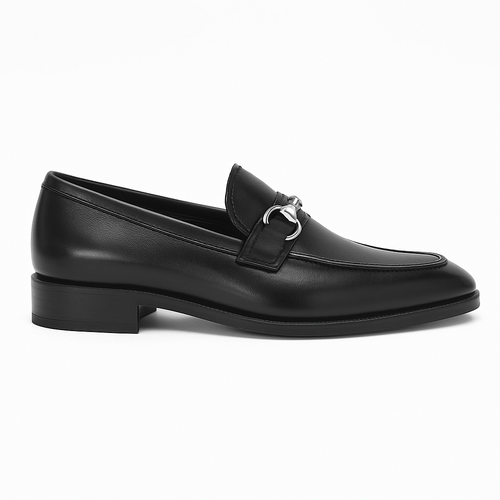 Carrucci Men's Burnished Signature Buckle Loafer