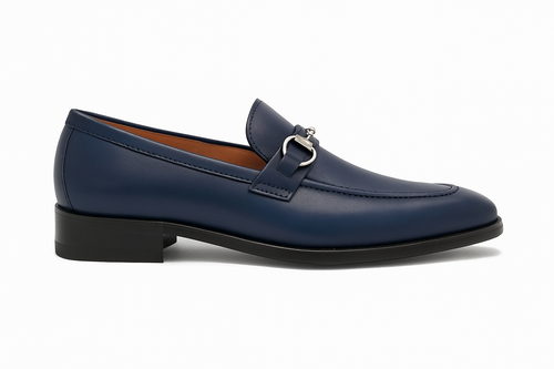 Carrucci Men's Burnished Signature Buckle Loafer