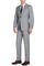 "Light Grey Slim Fit Wool Suit for Men - Basic Two Button with Optional Vest"