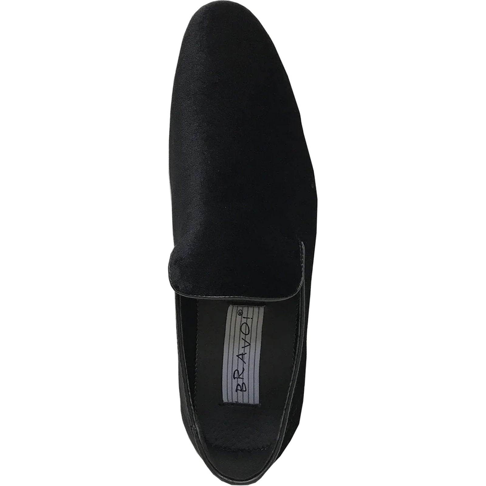 "Black Velvet Tuxedo Loafer - Modern Men's Slip-On Style" - 6.5M