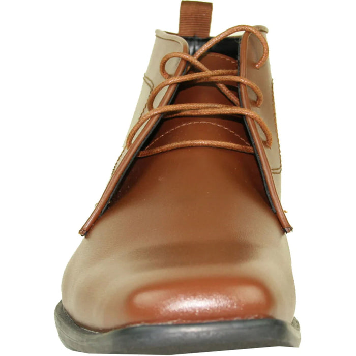 "Brown Men's Formal Ankle Boot for Prom 2026 & Wedding Events"