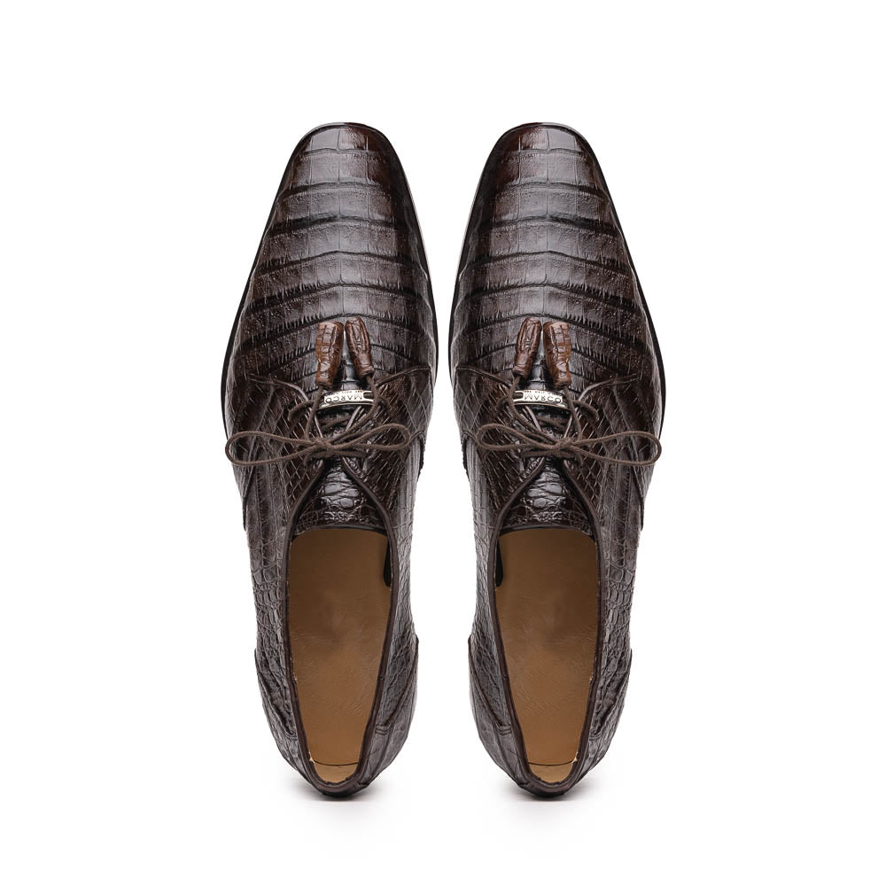 Marco Di Milano Lacio Brown Caiman Crocodile Derby - 8